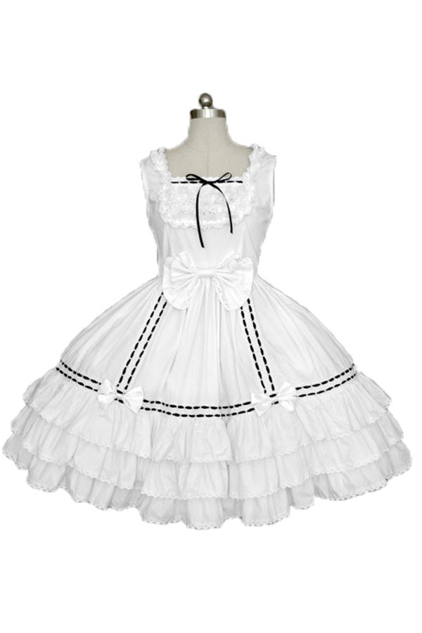 Adult Costume White Lolita Princess Dress - Click Image to Close
